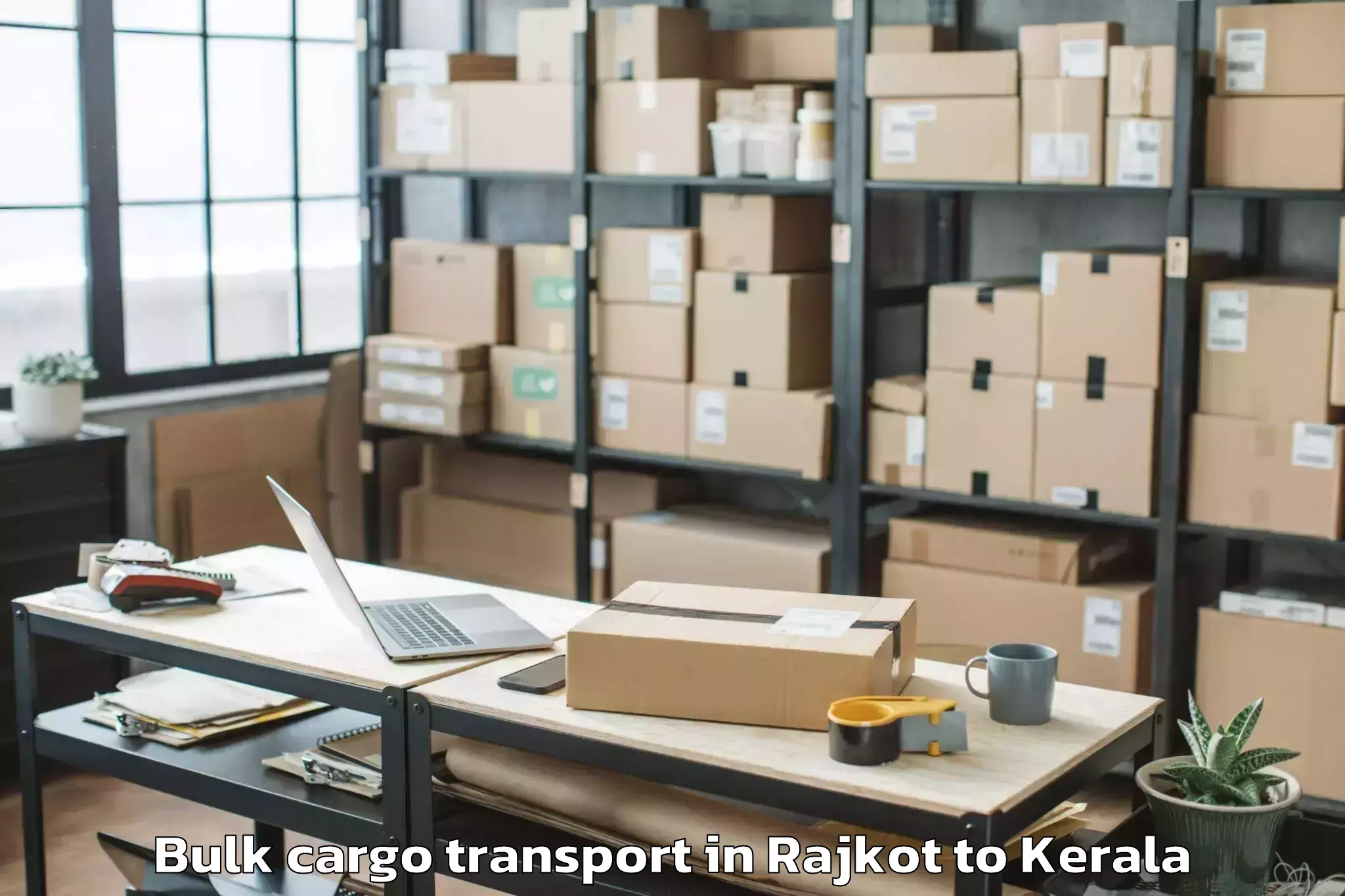 Affordable Rajkot to Angamaly Bulk Cargo Transport